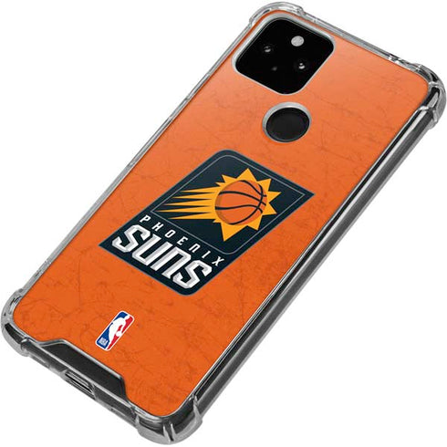 NBA Phoenix Suns Distressed Google Pixel 4a 5G Clear Case